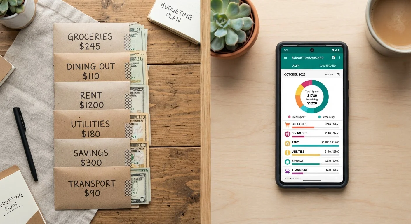 Envelope Budgeting vs. Digital Spending Trackers