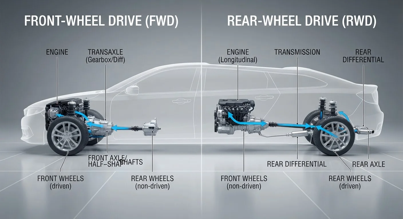 Front-Wheel Drive vs. Rear-Wheel Drive: What Changes Under the Hood and On the Road