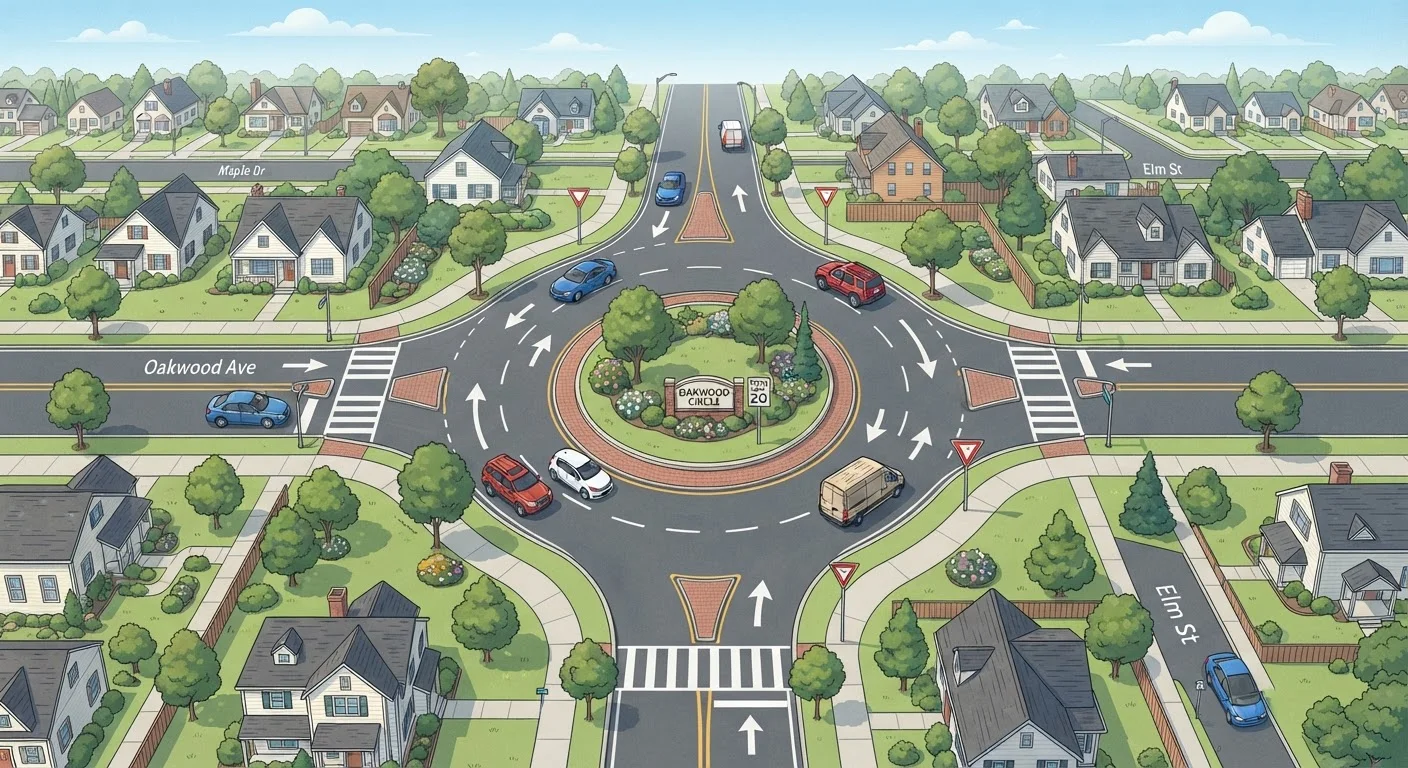 Roundabouts, Four-Way Stops, and Yield Signs: Sorting Out Right-of-Way Rules