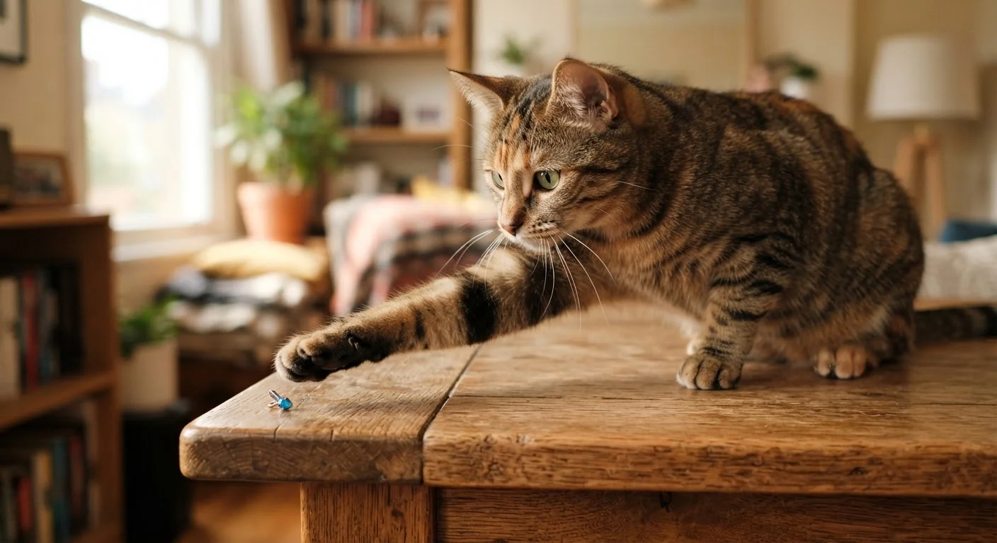 Why Your Cat Knocks Things Off Tables — And Other Baffling Behaviors Explained